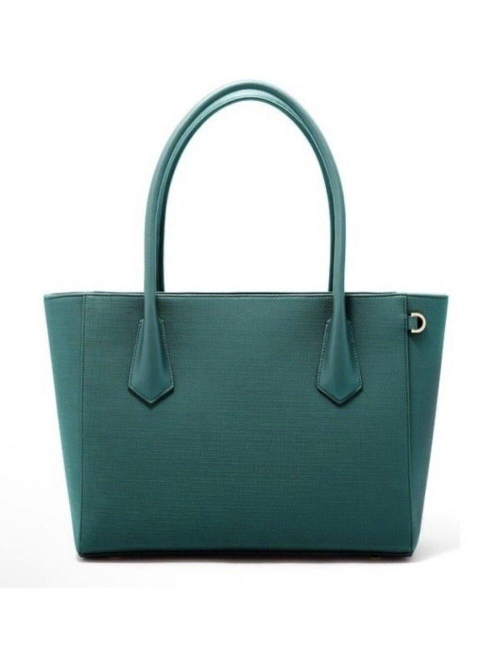 DAGNE DOVER Signature Legend Green Coated Canvas Large Laptop Tote Bag - Picture 1 of 16